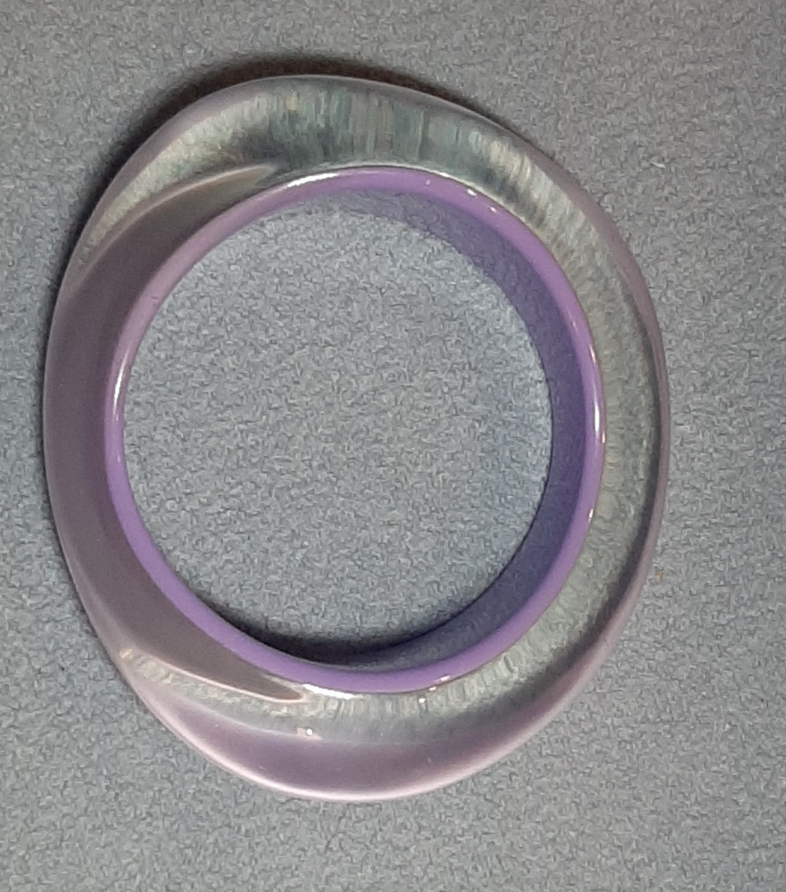 LUCITE | Chunky, Asymmetrical Bangle Bracelets - Picture 3 of 16